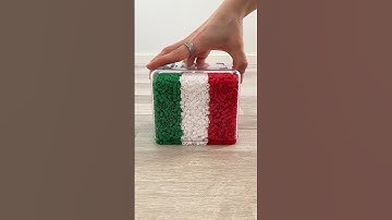 I Made the Flag of Italy With Beads #shorts