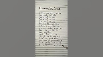 lewis capaldi someone you loved lyrics #lyrics #someoneyouloved #lewiscapaldi