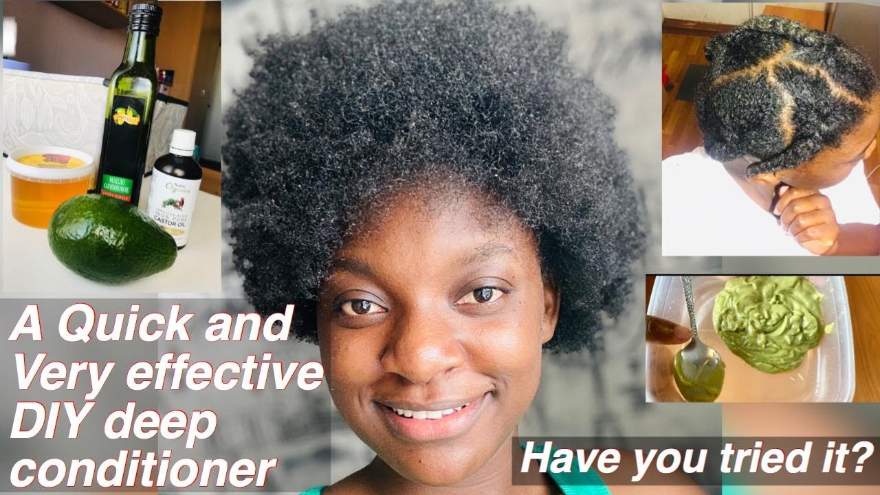NATURAL HAIR DIY AVOCADO DEEP CONDITIONER ZAMBIAN YOUTUBER zambianyoutuber YouTube