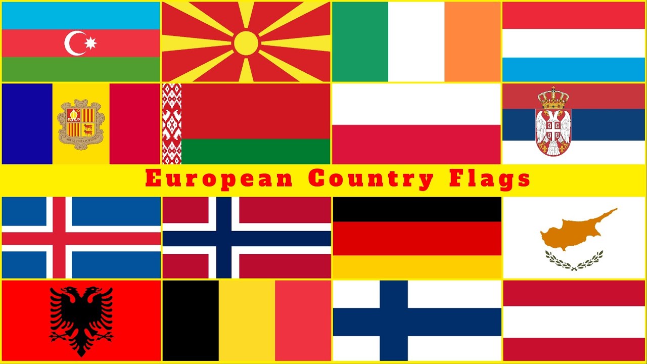 Europe Countries and Flags for Babies,Kids, Toddlers and Preschool