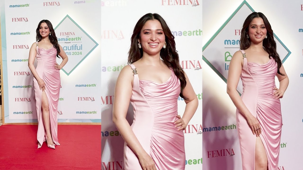 Milk Beauty Tamannaah Bhatia Looks Too Hot Arrives At Femina Mamaeirth Beautiful Indians 2024