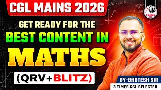 SSC CGL MAINS 2026 | COMPLETE MATHS REVISION ROADMAP