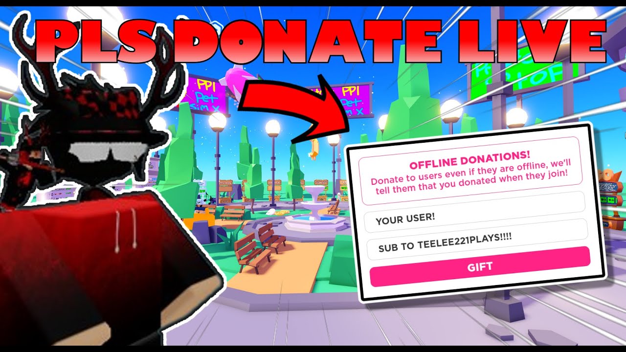 PT/ENG]⚪LIVE:💸Pls Donate💸on Roblox  DONATING ROBUX! Again. - iyobunny on  Twitch