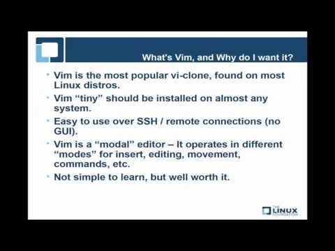 Linux Training: Getting to Know Vim (Excerpt)