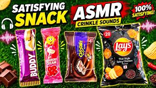 Satisfying Snack Wrapper ASMR 🤯 Crispy Crinkle Sounds & Packaging Sounds screenshot 5