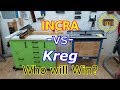 Incra  vs Kreg  -- Router Tables Winner Declared!!