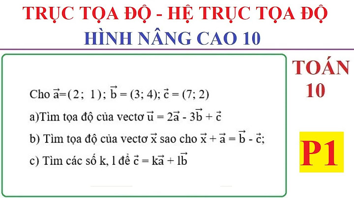 Bài tập hệ trục tọa độ lớp 10 nâng cao năm 2024