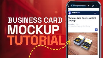 How to Mockup BUSINESS Card with your Smartphone.