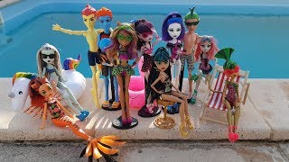 Les Monster high à la piscine |L'Histoire Monster high|