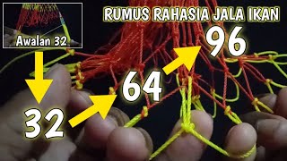 Cara Membuat Jala Ikan, Rumus Penambahan Lubang Jaring Secara Random