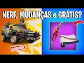 FORTNITE - VEÍCULOS NERFADOS, ITENS GRÁTIS e MUDANÇAS?