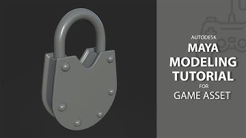 Metal Lock/ Game Asset / 3D Modeling Speed Tutorial In Maya [Part_01]