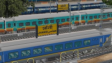 SHUNTING AT JHANSI GATIMAN EXPRESS BY AGRA SHED WDM