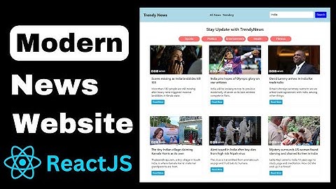 News Website Using React JS  | React JS Project | NewsAPI