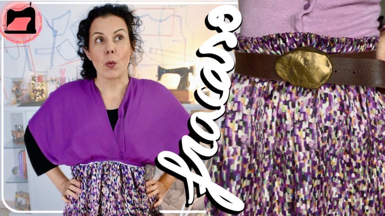 Vestido fallido, falda accidental y afrontar fracasos en costura.