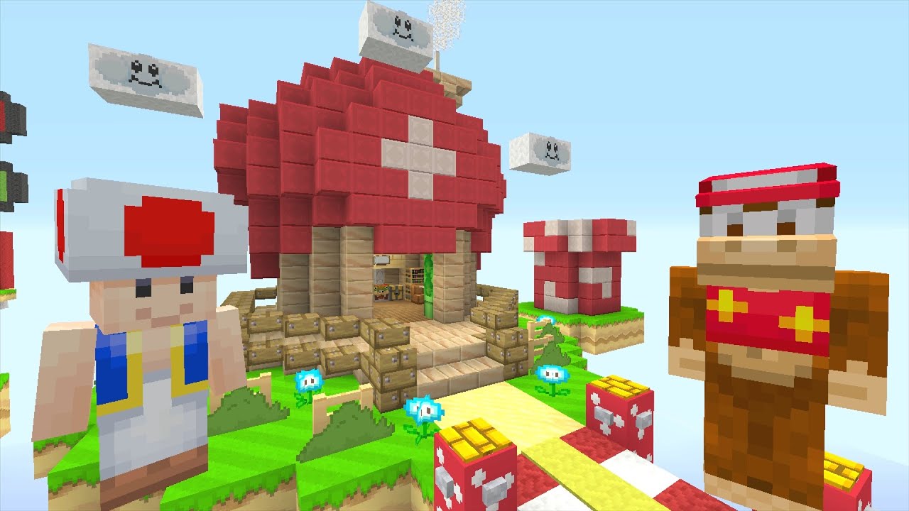 Minecraft Wii U - Nintendo Sky Island - Chef Toad! [2] - YouTube