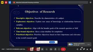 7 Days Online Workshop on Research Methodology and Publication Ethics Day 1