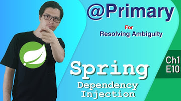 @Primary for resolving ambiguity| Dependency Injection | Spring Tutorial |Ch1|E10|