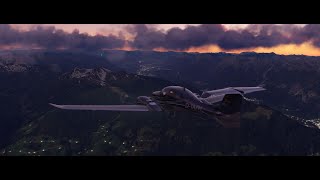 Localizer DME East Approach Innsbruck (LOWI),  RWY 26, Diamond DA62, D-IAFM