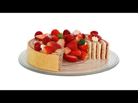 Video: Mousseline Cream At Chocolate Roll