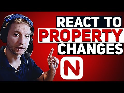 React to Property Changes in NativeScript Tutorial