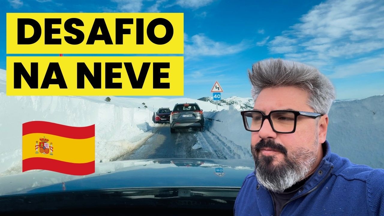 😱🇪🇸 Fomos atrás de NEVE na ESPANHA... olha oque aconteceu 😱