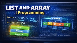 LIST AND ARRAY |  Programming