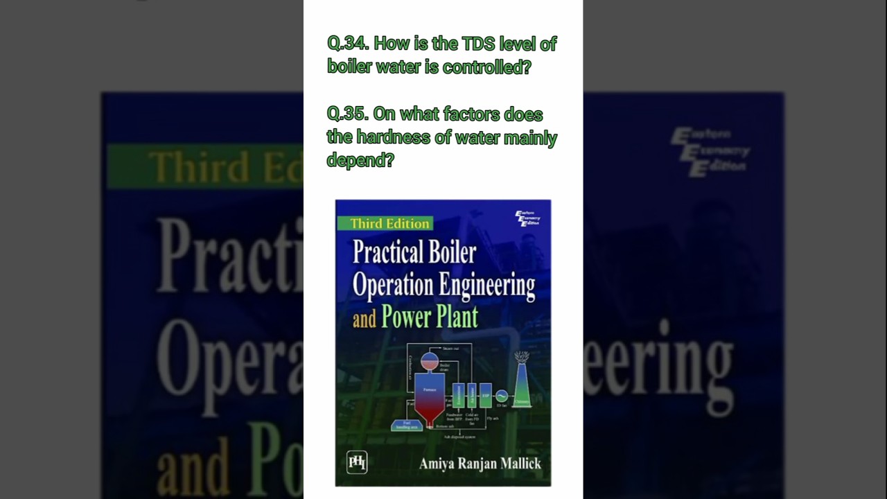Q.34. How is the TDS level of boiler water is controlled?