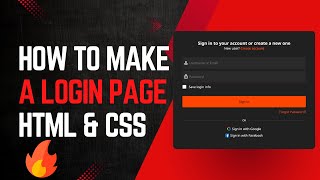 Login Page with Background Image using HTML & CSS