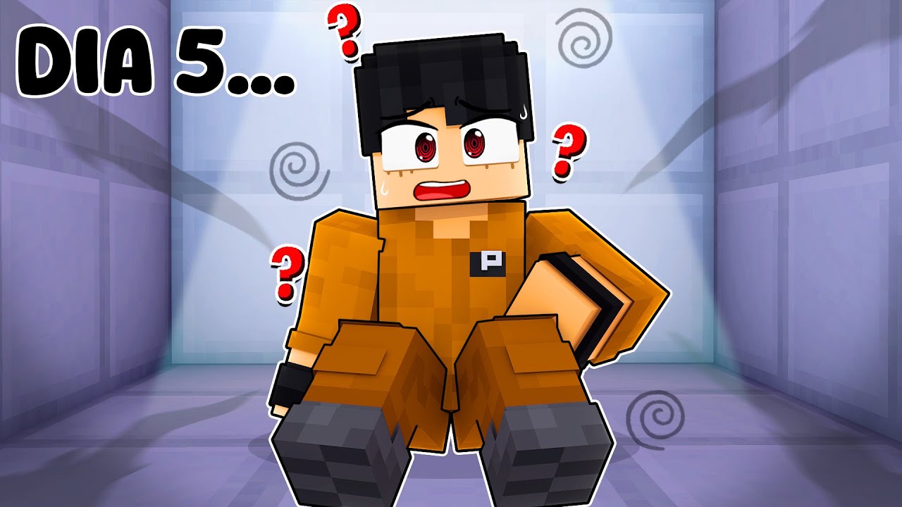 Passei 7 Dias CONFINADO em uma SOLITÁRIA no Minecraft