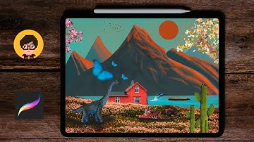 How to Create Surreal Collage Graphics in Procreate Ipad Pro 2020 I DESIGNING POSTER PROCREATE 2021