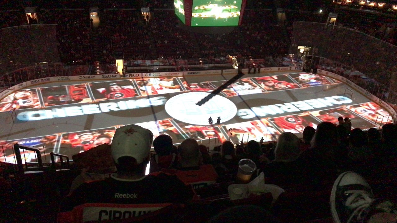 Ottawa Senators vs Philadelphia Flyers 3/28/17 Intros on Fan