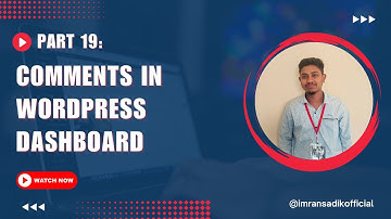 WordPress Bangla Tutorial for Beginners | 19. Comments In WordPress Dashboard