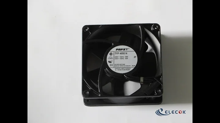 TYP 4650N 230V 19/18W cooling Fan with plug connection  refurbished