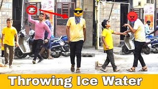 throwing ice water balloons at people prank | prakash peswani prank |