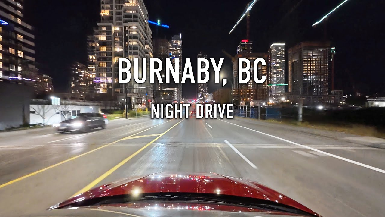 Burnaby Night Drive in 4K
