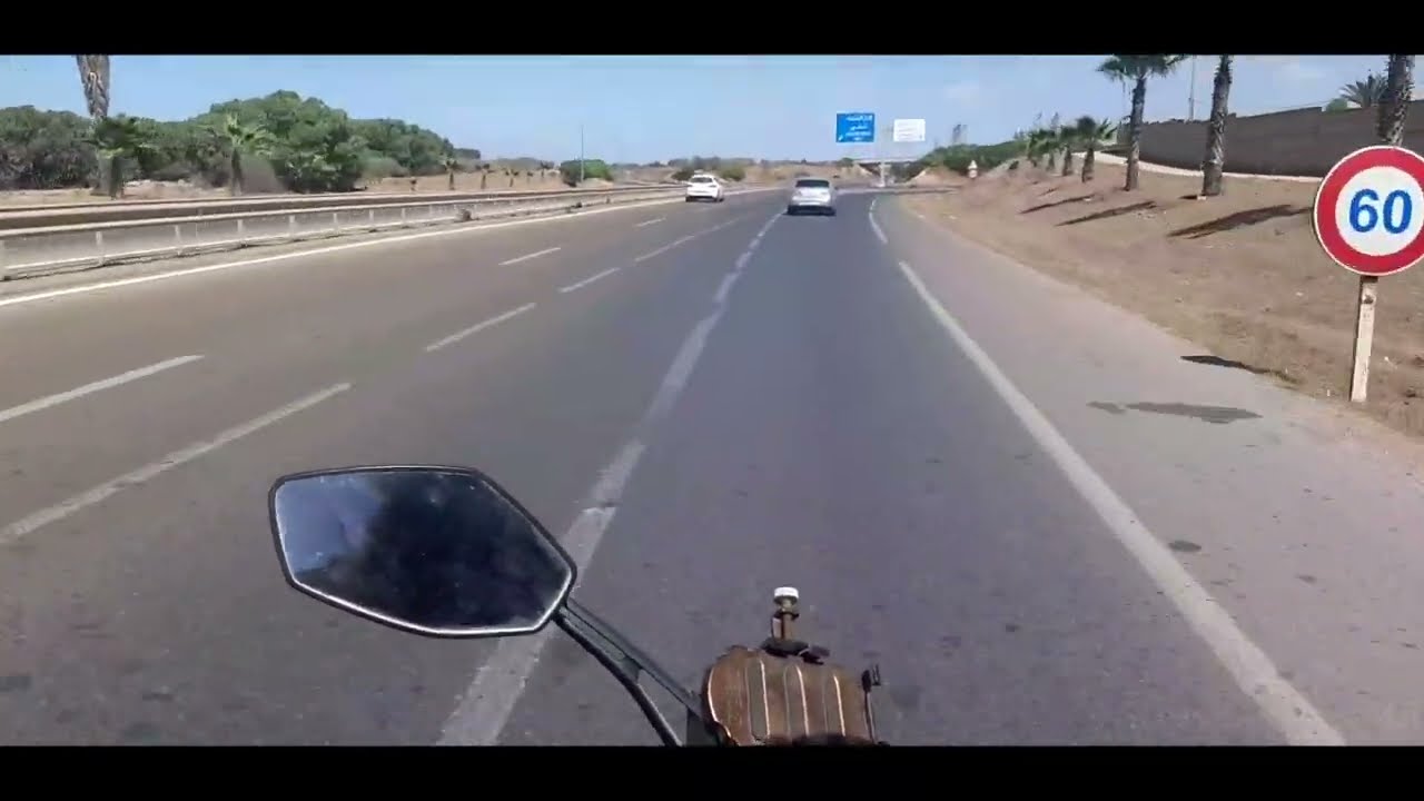 طريق من مدينة الجديدة إلى قنطرة واد أم الربيع أزمور مرورا بالكولف و مزاكان المغرب