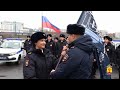 В Чувашской Республике участковые уполномоченные полиции встретили путешествующий по России флаг