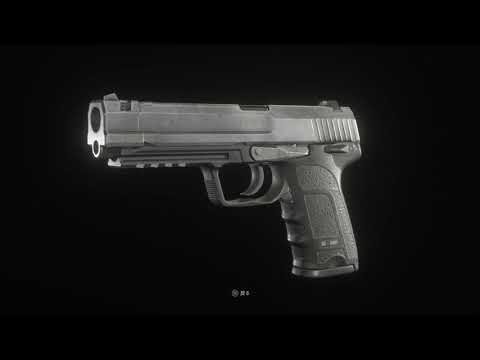 バイオハザードRE4 レオンのハンドガン SG-09Rをじっくり観察 - YouTube