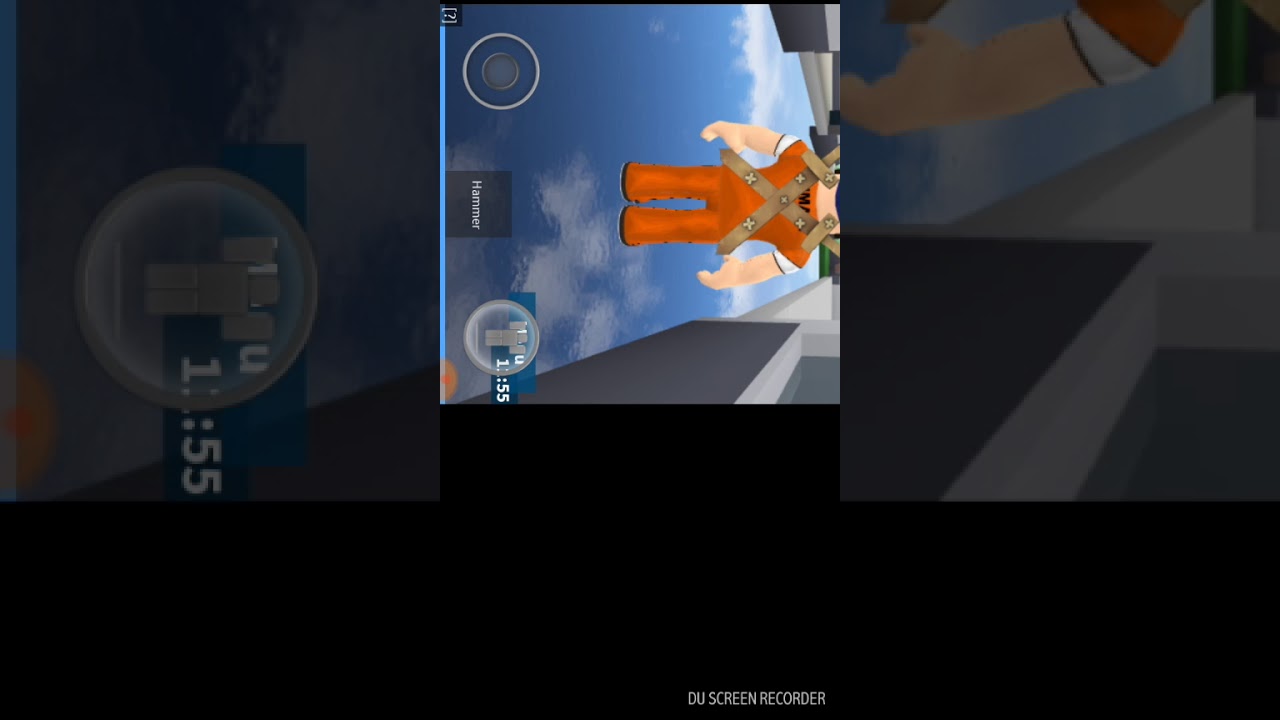 Showing that I crawl in android to escape the prison through the toilet in roblox prison life