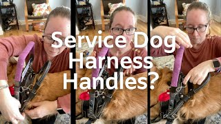 How Does Your Service Dog Get Under Tables With the Rigid Handle on His Harness? #shorts