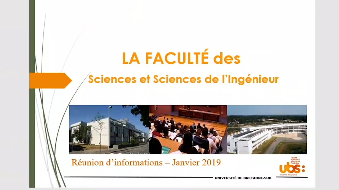 Présentation des Licences Sciences et Sciences de l'Ingénieur