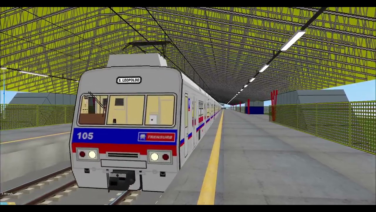 OpenBVE Trensurb 105 Da Estação Unisinos Até o Terminal De Manobras De São Leopoldo