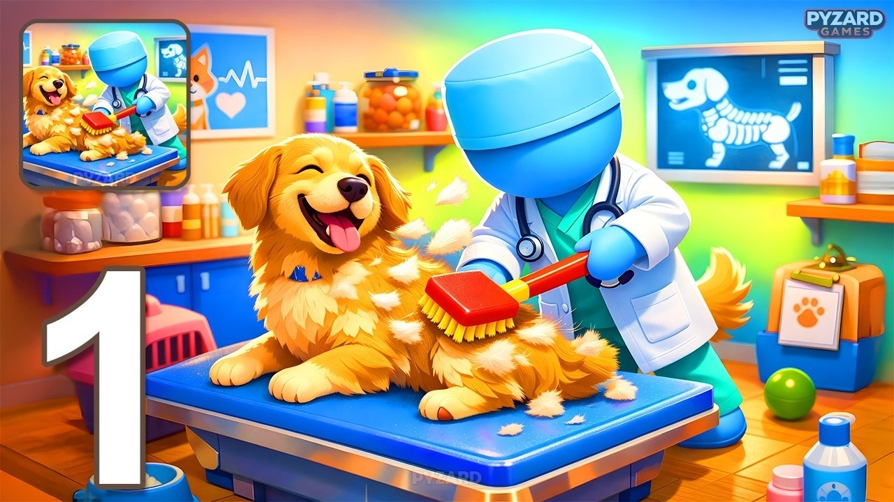 Pet Healer - Animal Hospital - Gameplay Walkthrough Part 1 New Update (iOS,Android Gameplay)