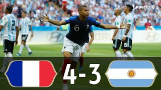 France 4-3 Argentina World Cup 2018 All Goals & Highlights - English Commentary - HD 1080i