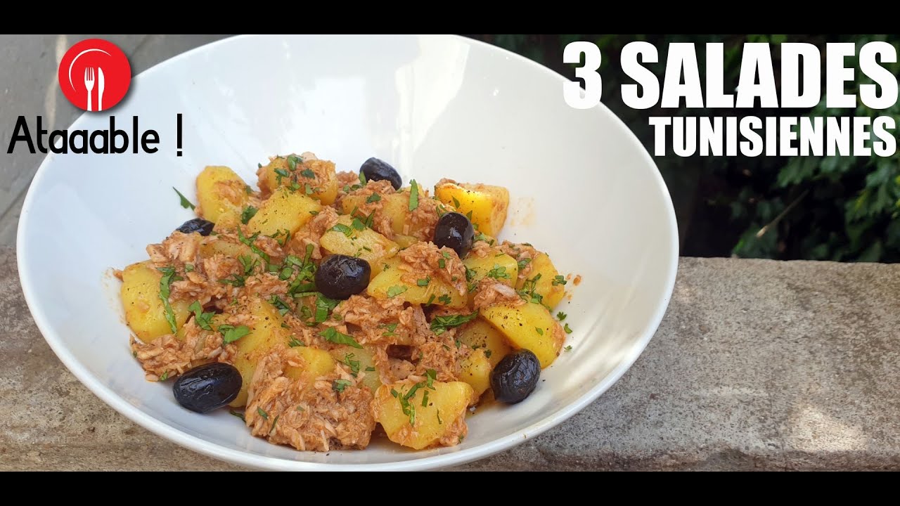 3 salades tunisiennes