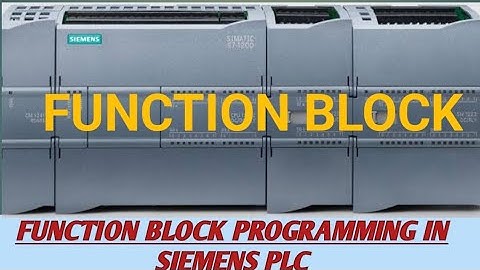Tia Portal: Function block in Siemens plc #siemens #functionblocks