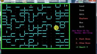 A micromouse simulator in DOS
