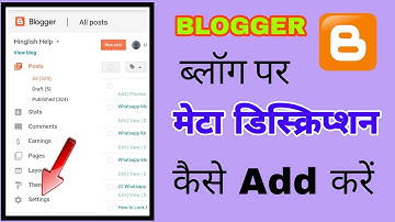 How to add meta description or meta tags in blogger blog | Blog SEO Trick