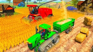 Tractor Farming Driver: Village Simulator 2020 - Forage Play Farm Harvester - # Active Games play🚜🚜🚜 screenshot 4
